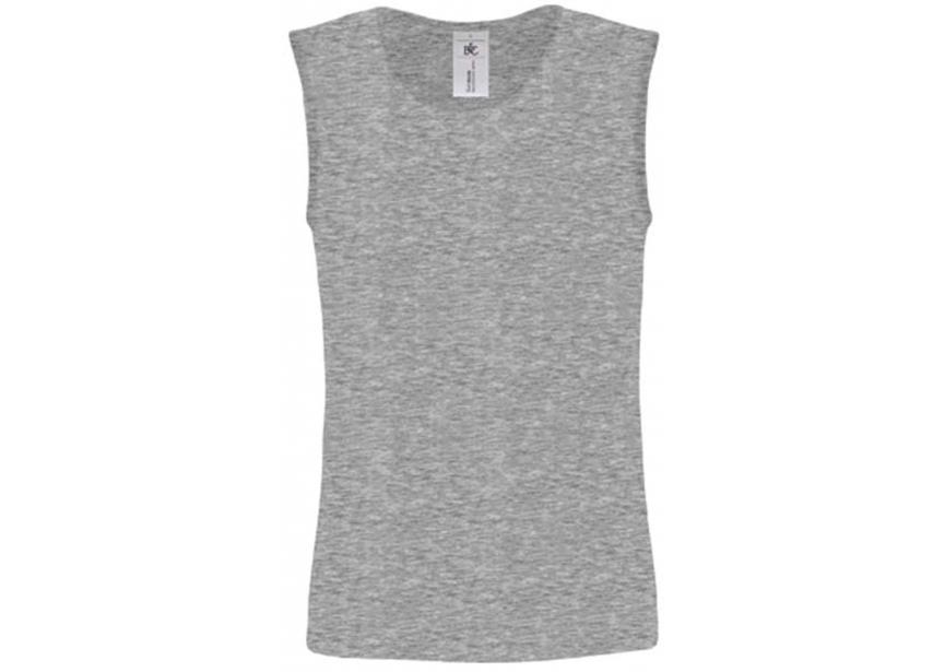 T-shirt tanktop sportgrijs L BC 145g/m² mouwloos shirt