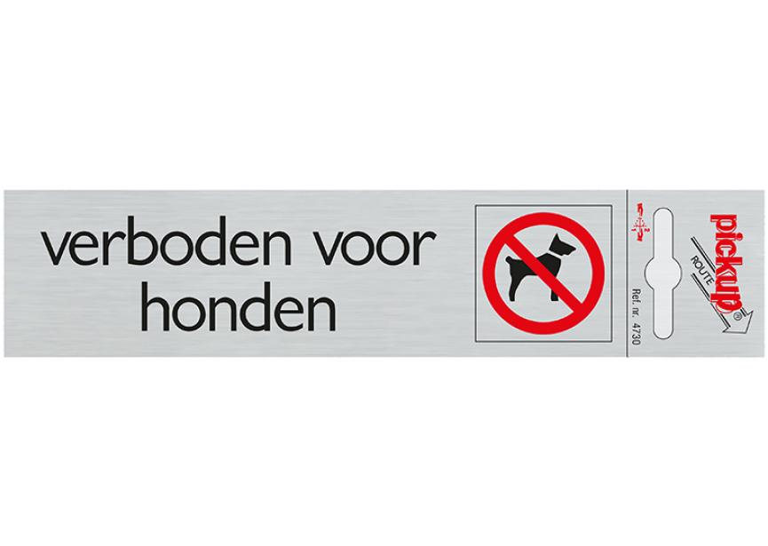 Route ALU verboden voor honden 165x44 