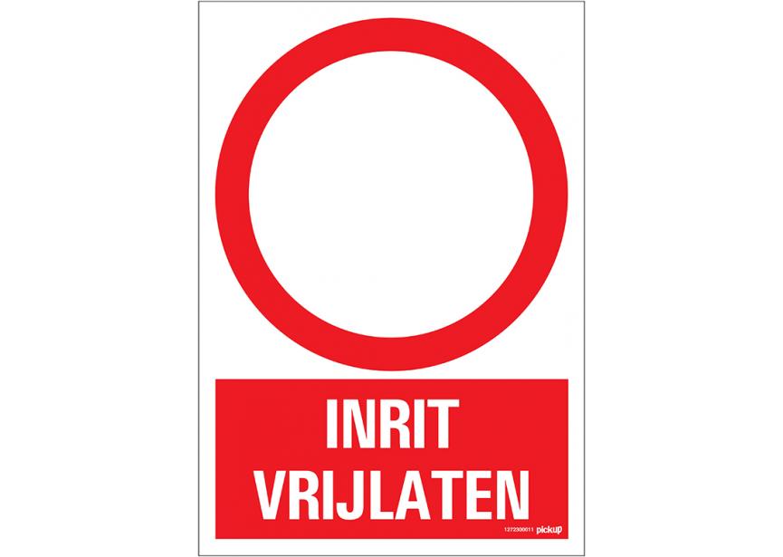 Sign.bord inrit vrijlaten+picto 230x330