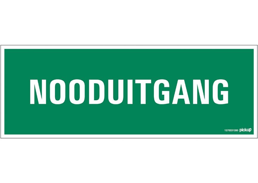 Sign.bord nooduitgang 150x300