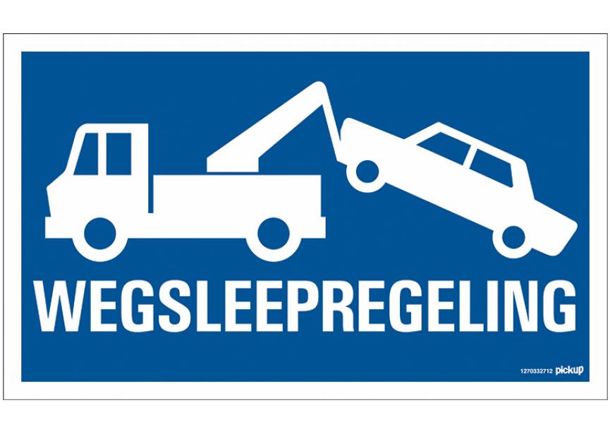 Sign.bord wegsleepregeling 200x330 