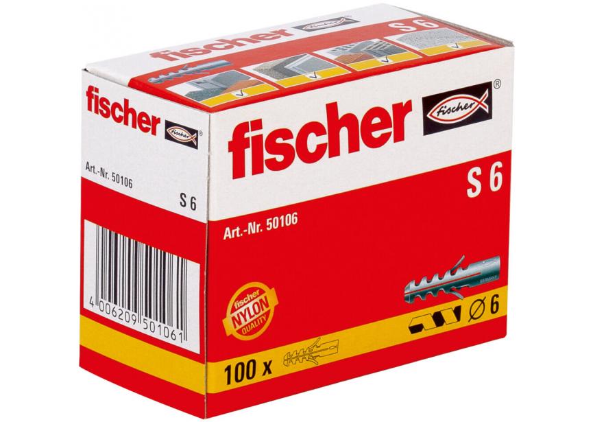 Plug nylon S 6 /1st Fischer (50106)