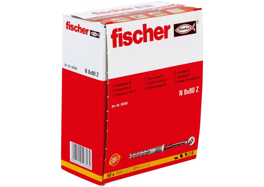 Nagelplug N 8 x 80/40 S /1st Fischer (50358)