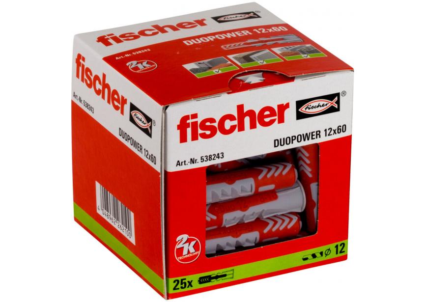 Plug Duopower 12 x 60 /1st Fischer (538243)