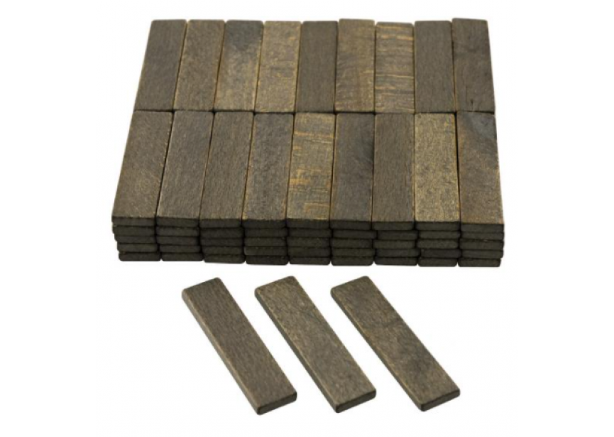 Vulblokje hout 22x6 zwart /100st (100st per zakje)