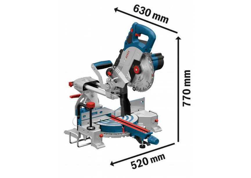 Bosch GCM 18V-216 accu afkortzaag Body karton (0.601.B41.000) (Ø216)