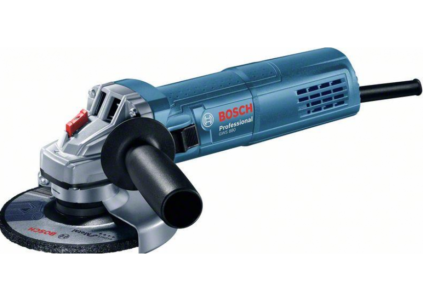 Bosch GWS 880 haakse slijper +2x diamant (0.601.396.00B) Koffer