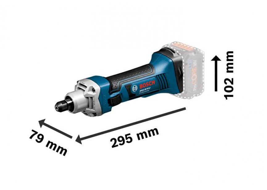 Bosch GGS 18V-LI accu rechte slijper Body L-Boxx (0.601.9B5.303)