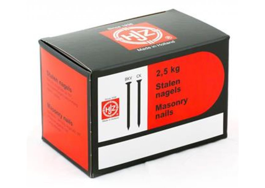 Staalnagel CK 3.0 x 40 mm /2.5kg platte verzonken kop (± 1075st)