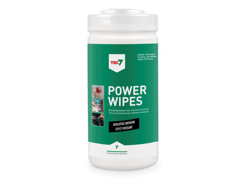 Reinigingsdoekjes Tec7 Powerwipes  /70st (dispencer)