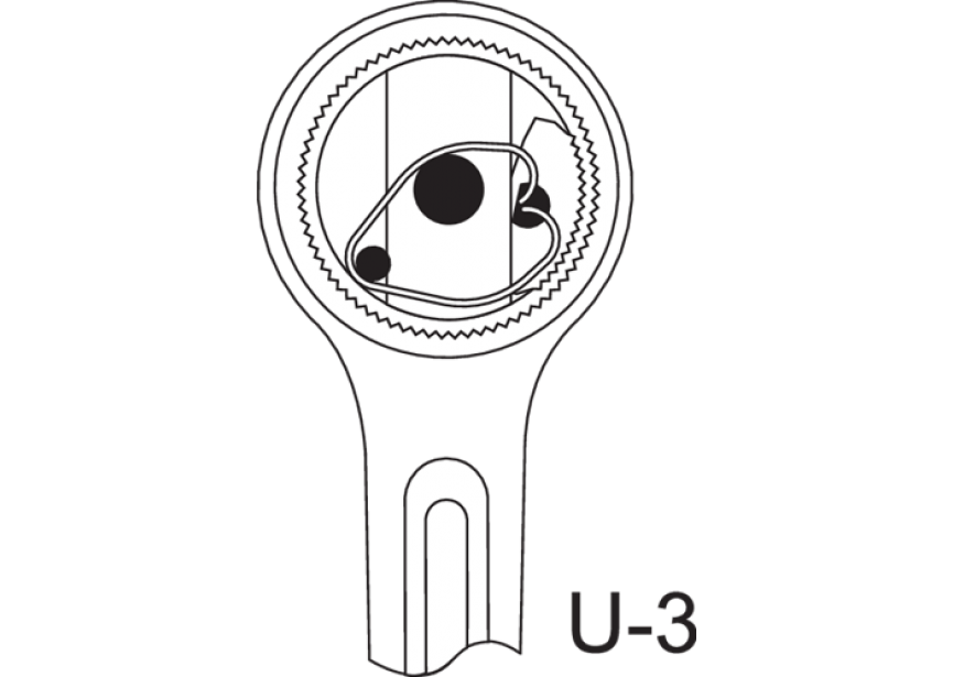 Ratel 3/8 schijf/knik 3093 GU-3 Gedore
