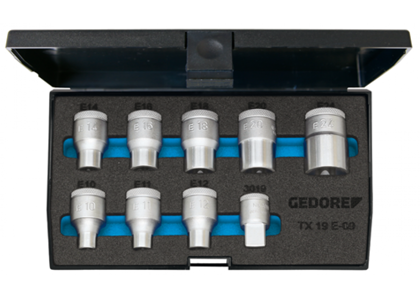 Doppendoos 1/2 TX 19 E-09 (9dlg) Gedore