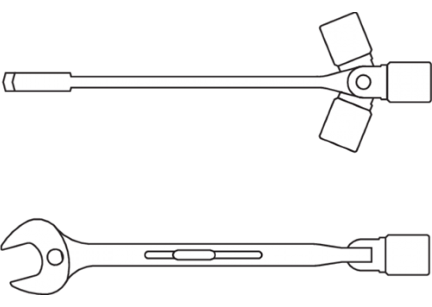 Steekdopsleutel 534 14mm Gedore