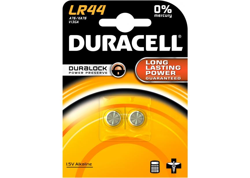 Batterij Duracell LR44-V13GA (1bli/2bat)