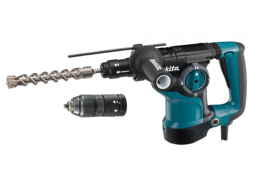 Makita HR2811FT combihamer SDS+ 28mm (800w) + boorkop in koffer