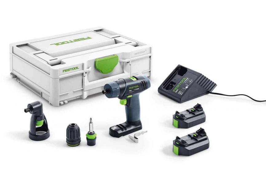 Festool TXS 12 accu schroefboormachine 2.5-Set 12v 2x2.5Ah (576874)