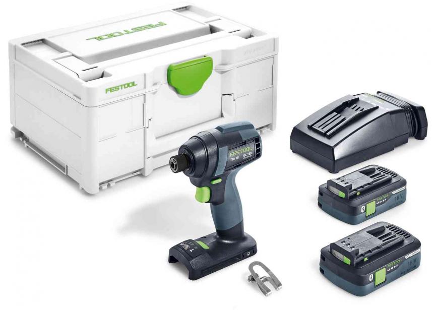 Festool TID 18 accu slagschroevendraaier HPC 4.0 l-Plus 18v 2x4.0Ah (576482)