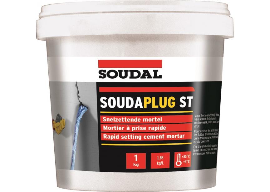 Snelcement Soudaplug ST grijs /1kg (ondergrondse waterdichting)