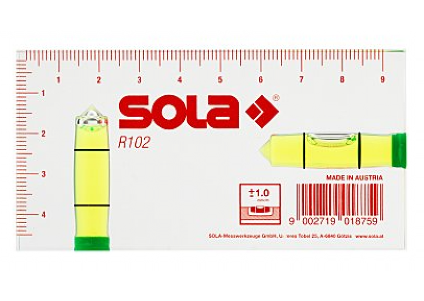 Waterpas R 100 blok 100mm SOLA 01622142