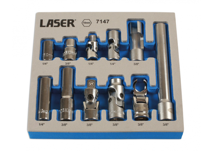 Doppenset Master 10mm 11dlg LA7147 Laser Tools (1/4-3/8)