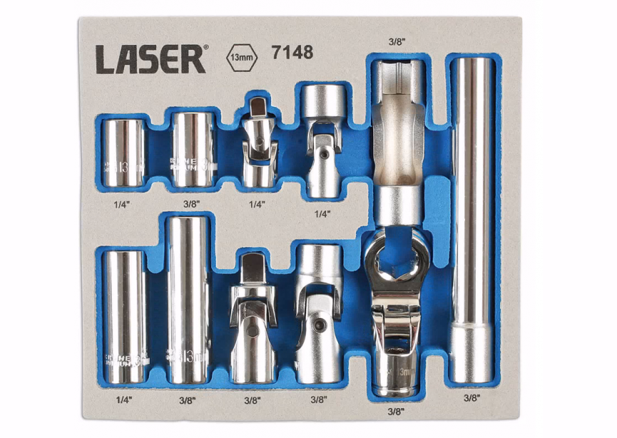 Doppenset Master 13mm 11dlg LA7148 Laser Tools (1/4-3/8)