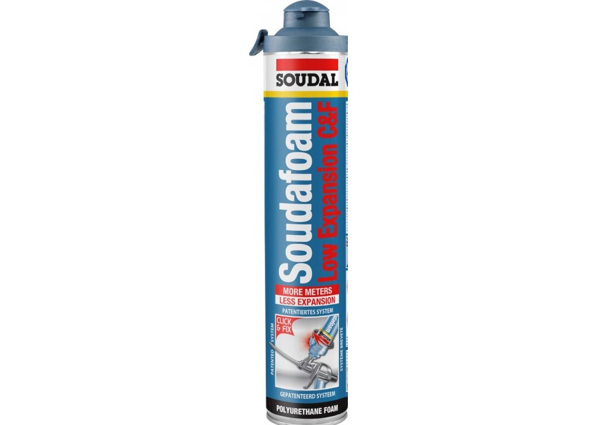 Pu-schuim soudafoam gun 750ml Low Expansion ClickFix