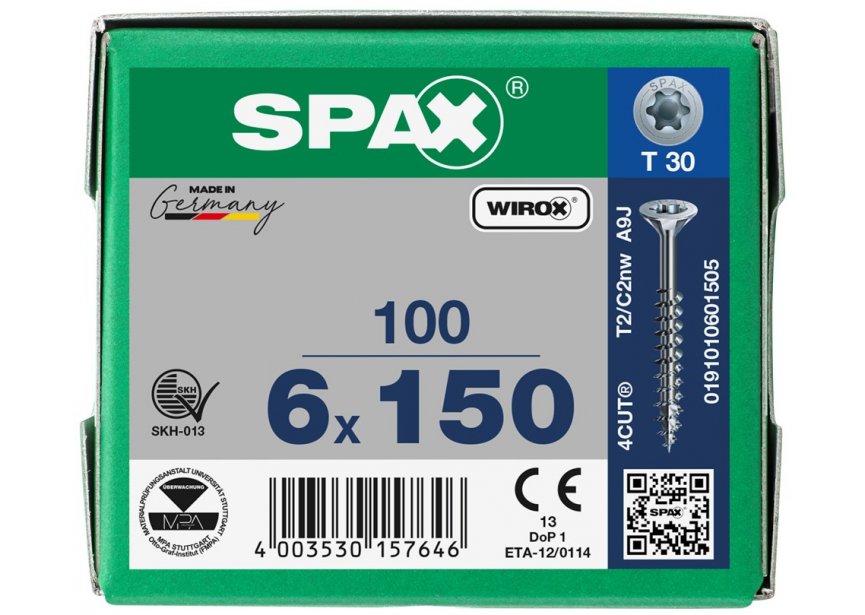 SPS SPAX GD 6.0 x150 T30 Wirox /1st 