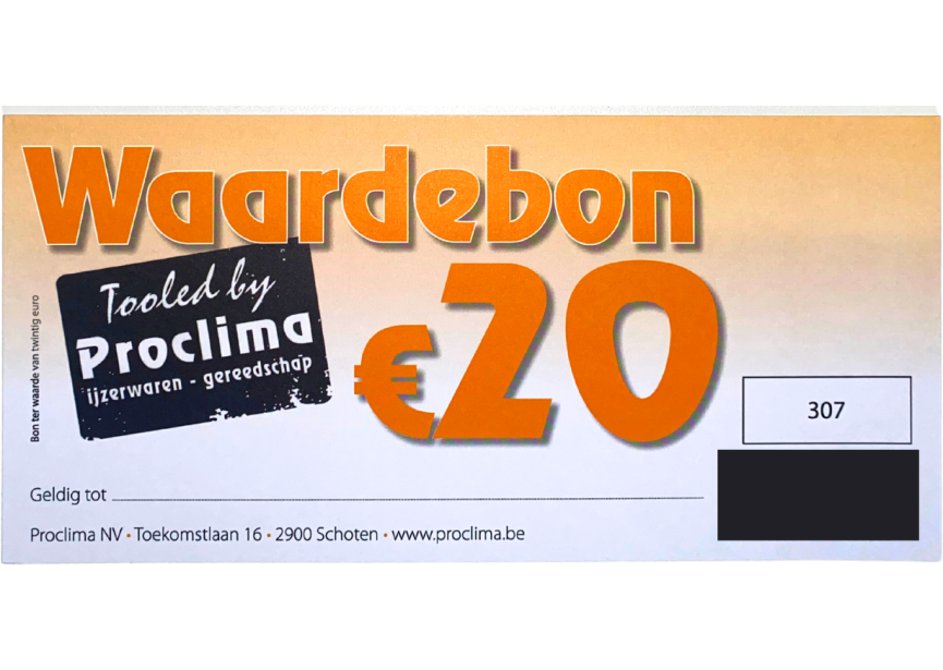 Waardebon 20 