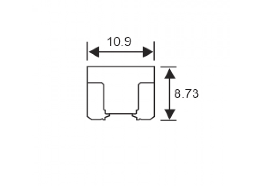 Steekzekering Low Profile  2A grijs /5st Connect 36841