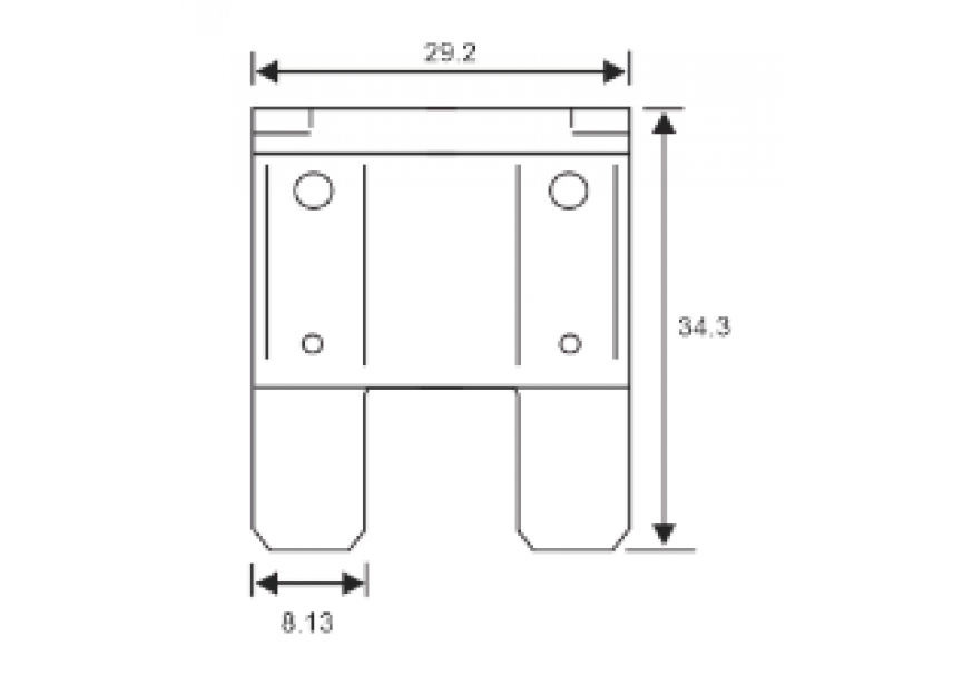 Steekzekering maxi 50A rood /2st Connect 36854