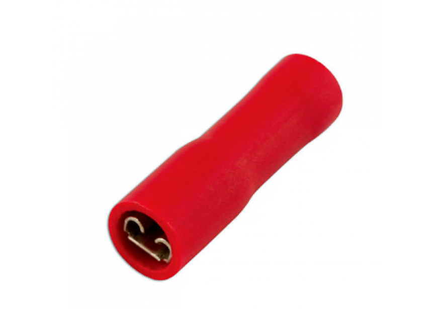 Kabelschoen huls iso 6.3mm rood /100st (0.5-1.5mm²) Connect 30135