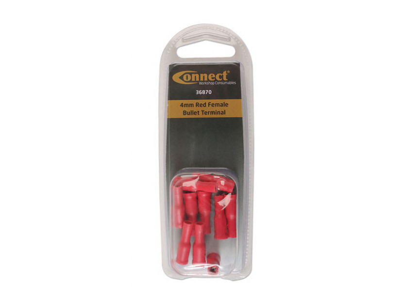 Kabelschoen rond F 4.0mm rood /10st (0.5-1.5mm²) Connect 36870