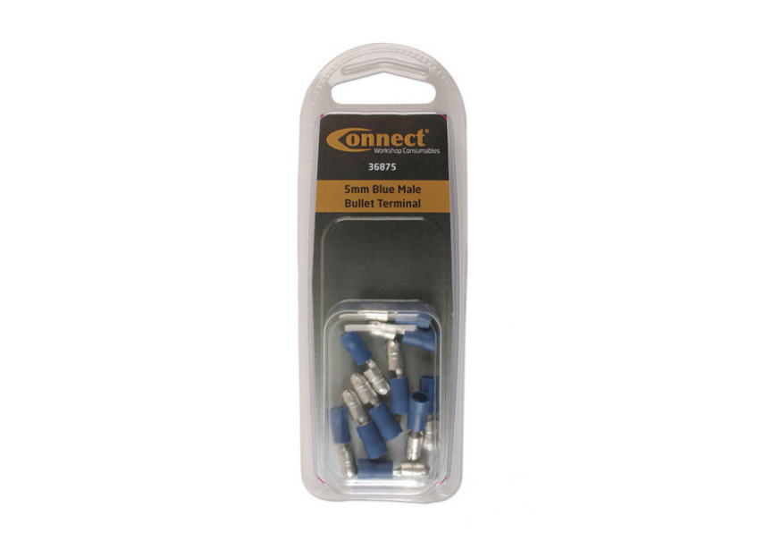 Kabelschoen rond M 5.0mm blauw /10st (1.5-2.5mm²) Connect 36875