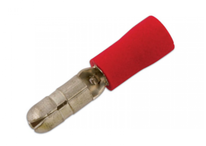 Kabelschoen rond M 4.0mm rood /100st (0.5-1.5mm²) Connect 30138