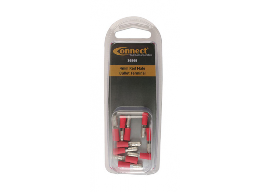 Kabelschoen rond M 4.0mm rood /10st (0.5-1.5mm²) Connect 36869