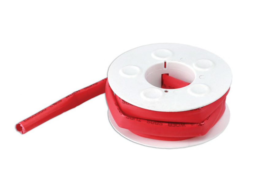 Krimpkous rood  6.4mm x 3m (3:1) Connect 37121