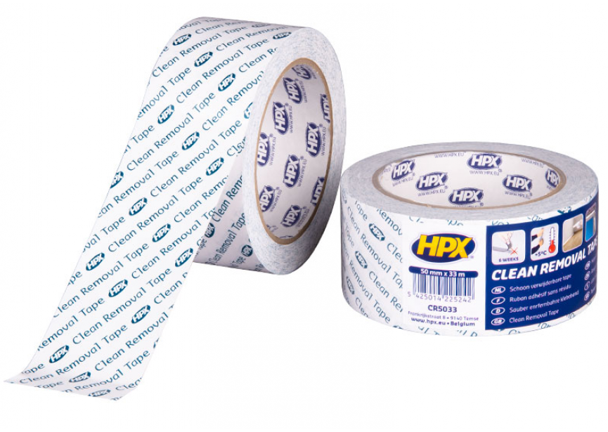 Tape schoonverwijderbaar 50mmx33m HPX 