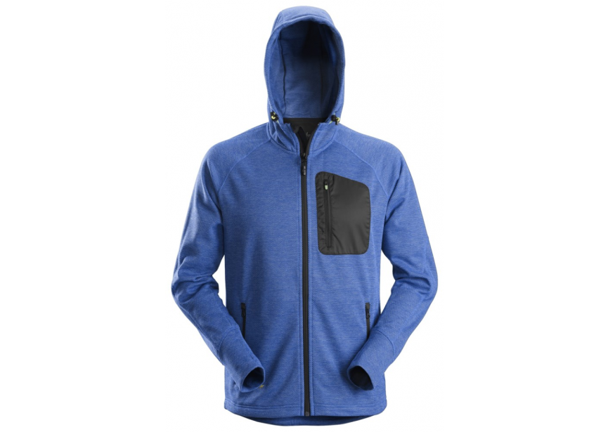 Vest FW fleece hoodie 8041-5604-006 L kobaltblauw
