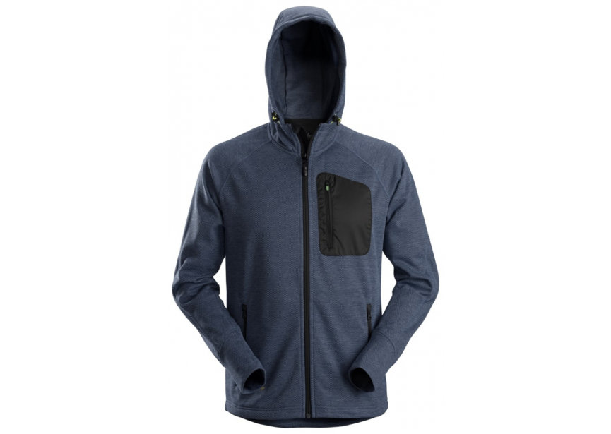 Vest FW fleece hoodie 8041-9504-007 XL marineblauw