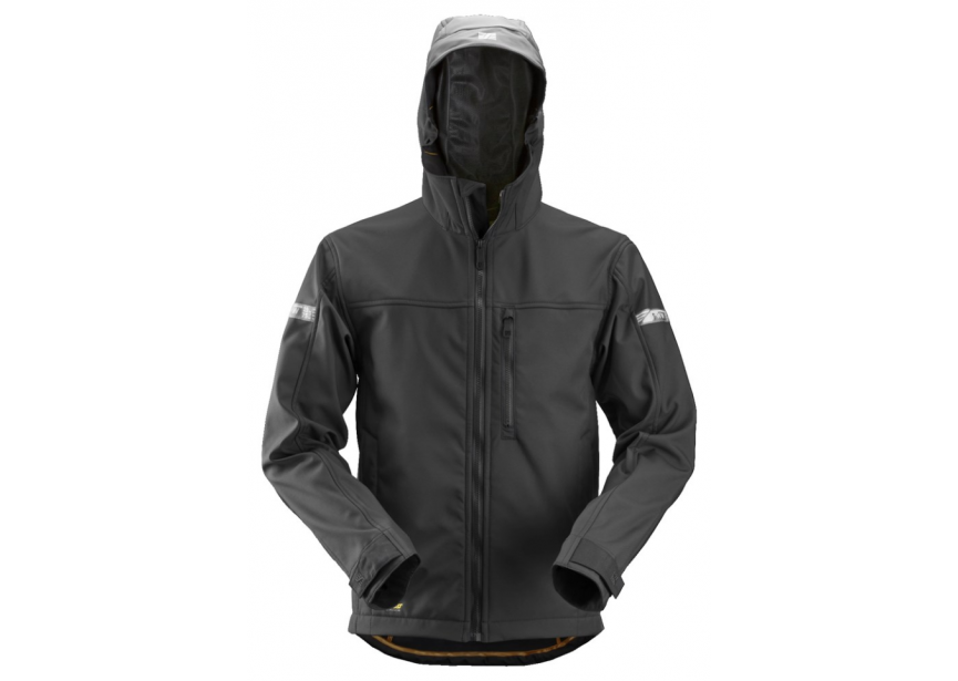 Vest AW SoftShell 1229-0404-005 M zwart met kap