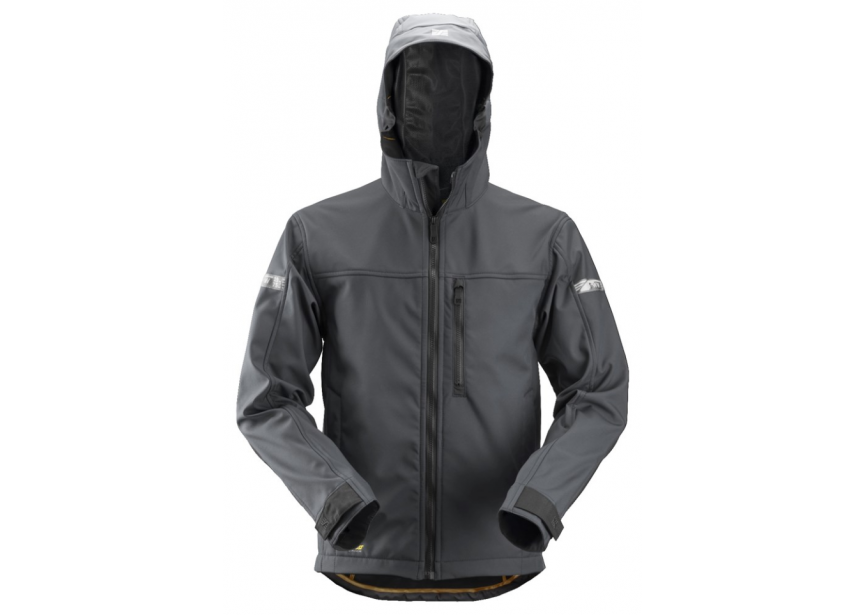 Vest AW SoftShell 1229-5804-005 M staalgrijs met kap