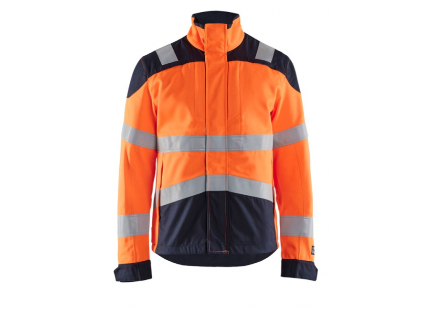 Werkvest HighVis 4089 blauw/oranje M Blaklader vlamvertragend 310g/m²