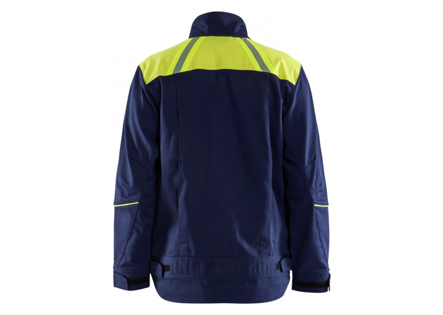 Lasvest 4801 blauw/HighVis geel L Blaklader