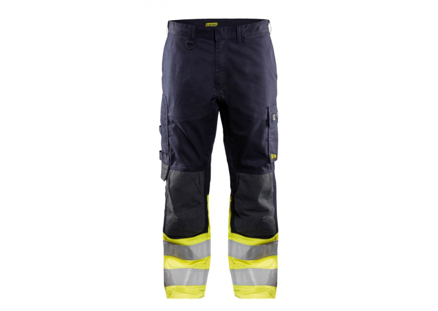 Werkbroek HighVis 1488 blauw/geel C48 Blaklader vlamvertragend 260g/m²