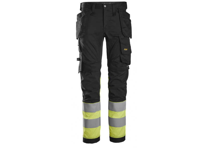 Werkbroek HighVis 6234-0466-048 stretch zwart/geel