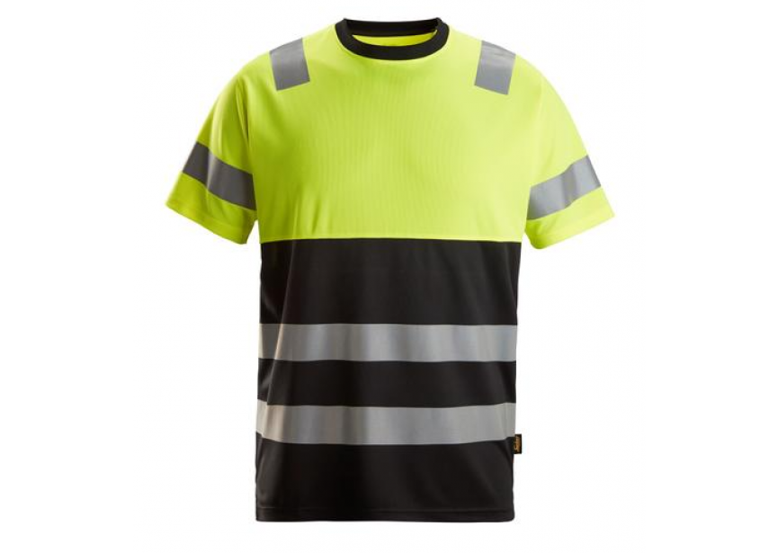 T-shirt HighVis 2535-0466-004 S zwart/geel