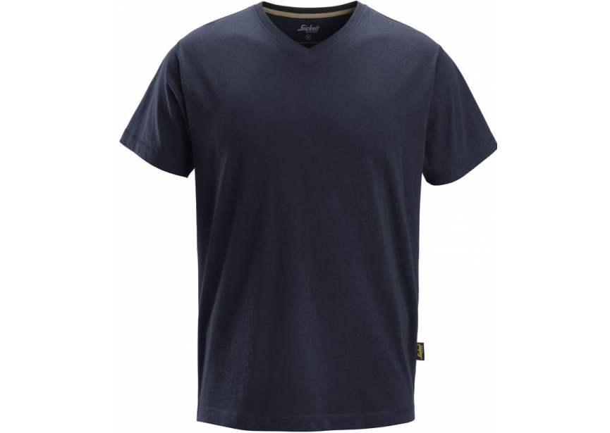 T-shirt V-hals 2512-9500-004 S marineblauw