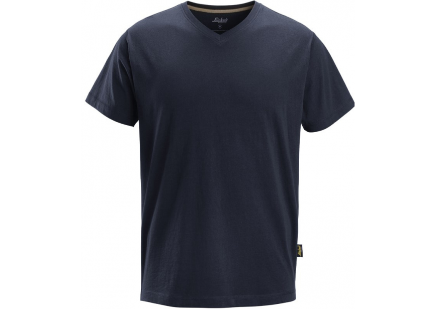 T-shirt V-hals 2512-9500-006 L marineblauw