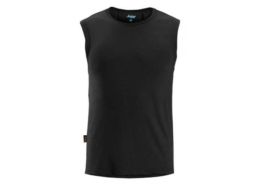 T-shirt LW Tanktop 2911-0400-006 L zwart mouwloos shirt