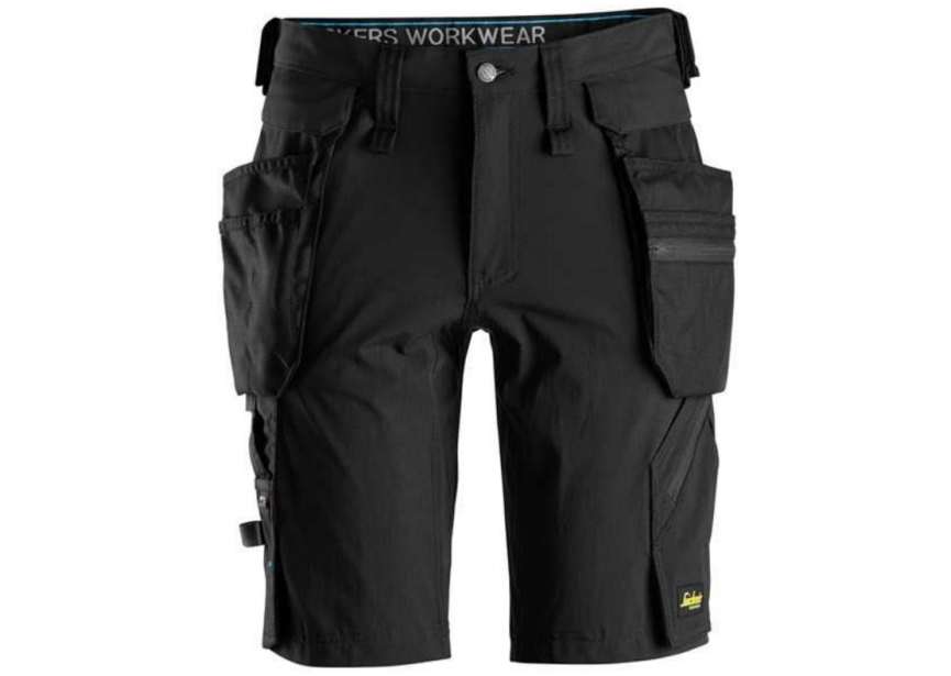 Short LW 6108-0404-046 zwart afneembare holsterzakken